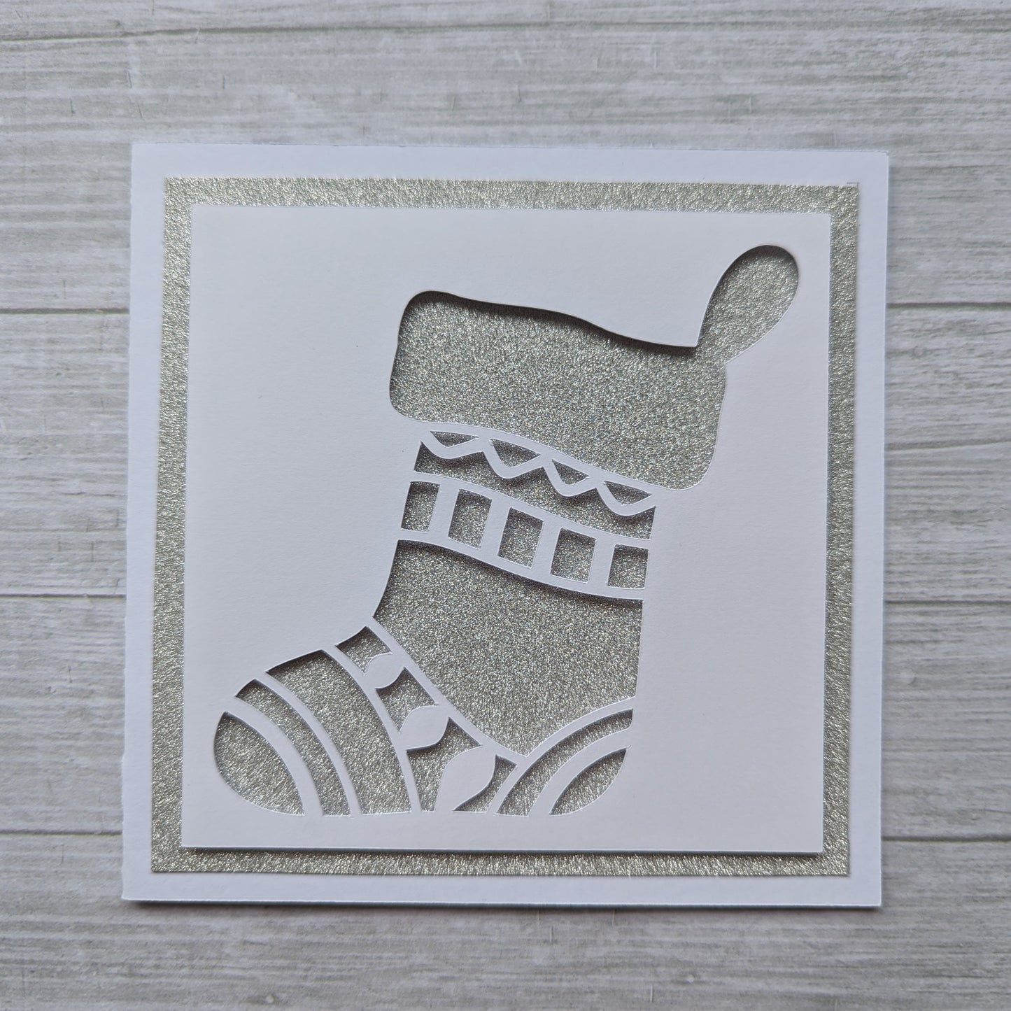 Stocking Silhouette Card